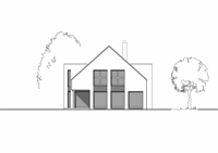 Massivhaus Einfamilienhaus Schwerte - Ansicht - Fertighaus, Architektenhaus bauen zum Festpreis