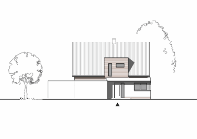 Massivhaus Einfamilienhaus "Kleve Wesel" - Ansicht - Fertighaus, Architektenhaus bauen zum Festpreis