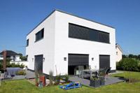 Massivhaus Stadtvilla "Kln Bonn" - Bauhaus-Stil - Stadthaus mit 2 Vollgeschossen zum Festpreis