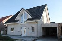 Haustyp Marl NRW, Massivhaus Neubau in NRW, Photovoltaikanlage, Erdwärmepumpe (Geothermie - Sole), Eingangsbereich hochgezogen